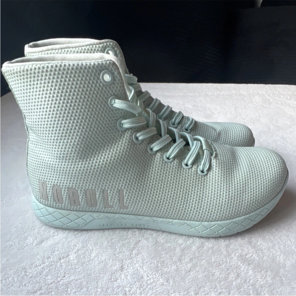 NOBULL Perforated High-Top Sneakers in Mint
